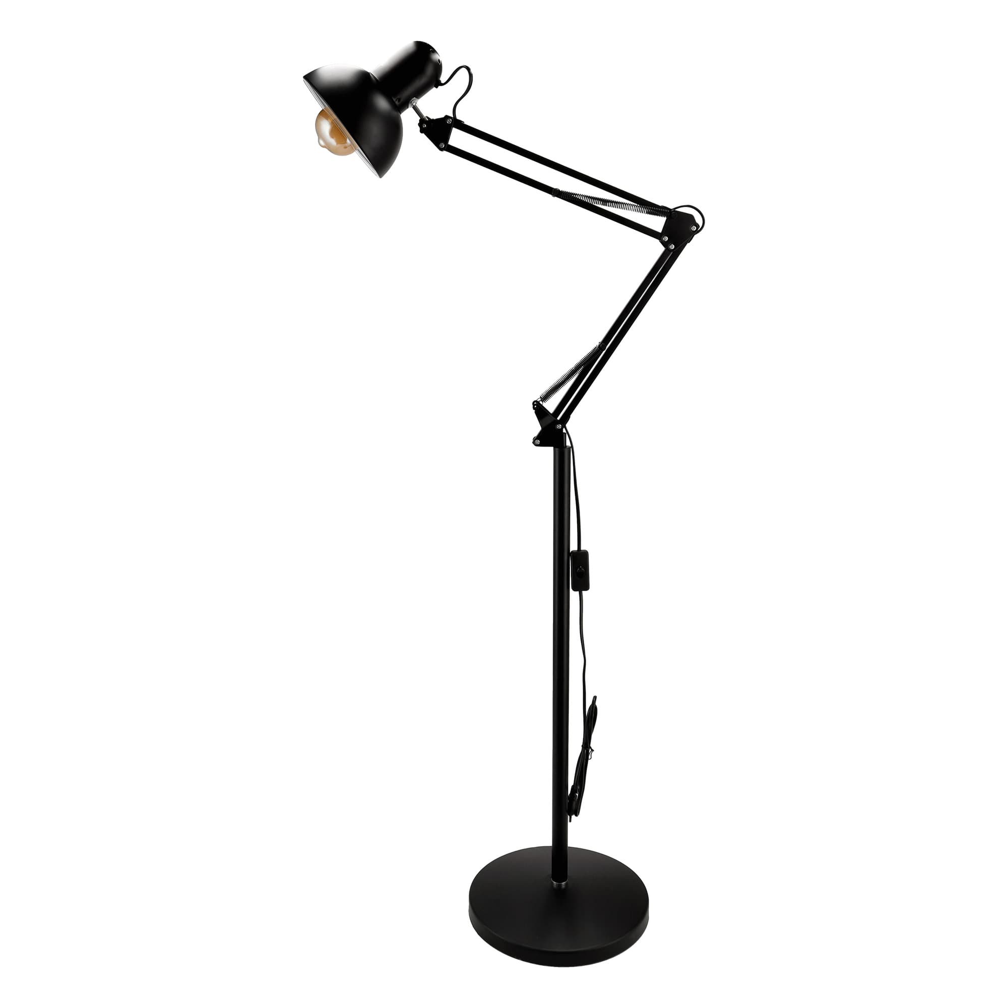 LUWES floor lamp, 185 cm, E27, max. 30W, black