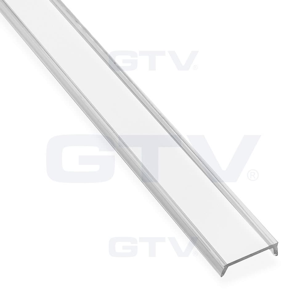 Kryt opál PC, pre profily LED Al GLAX, 2m (GTV) cena za 1ks