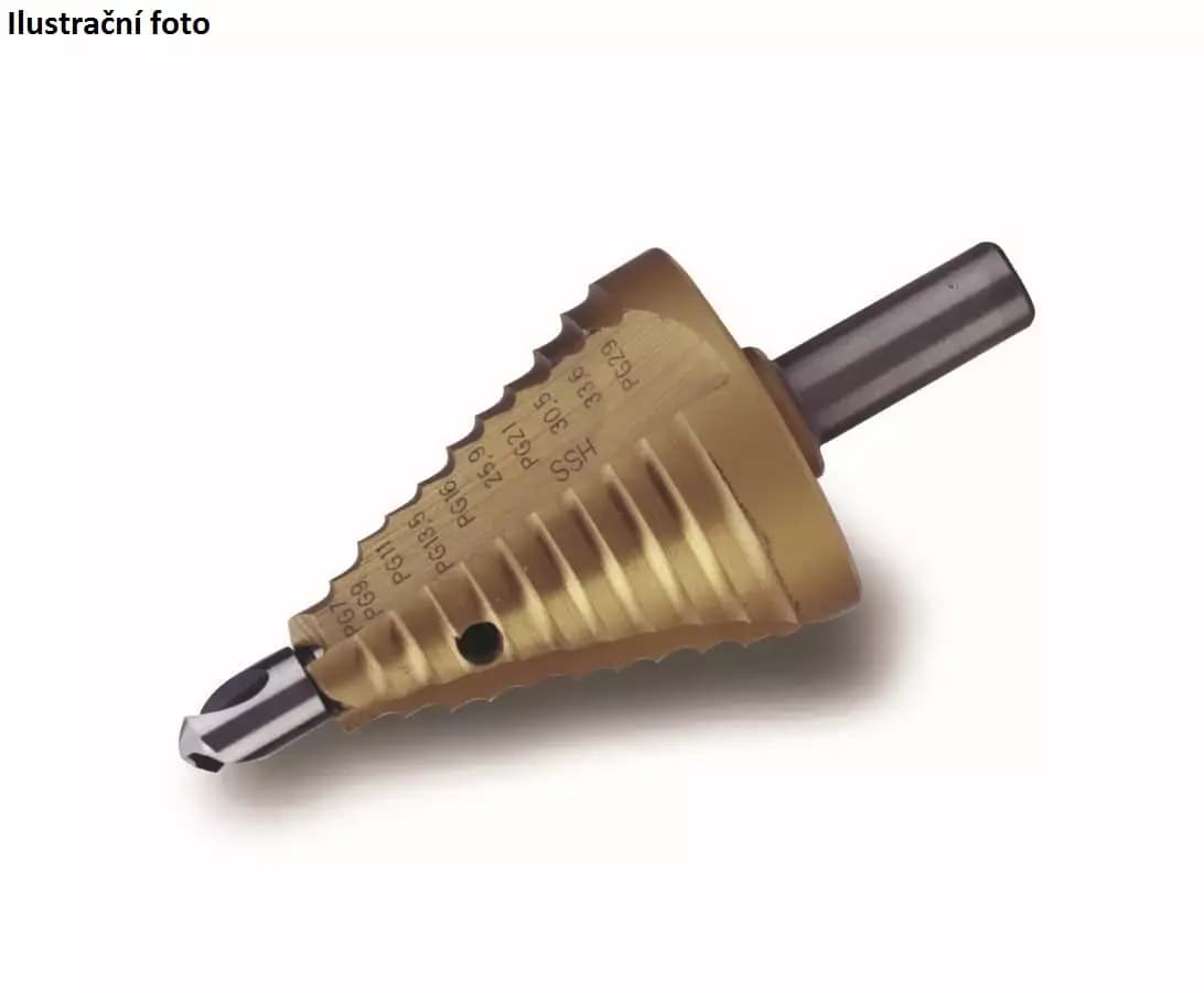 Stupňový vrták HSS (TIN) PG 7 - 29