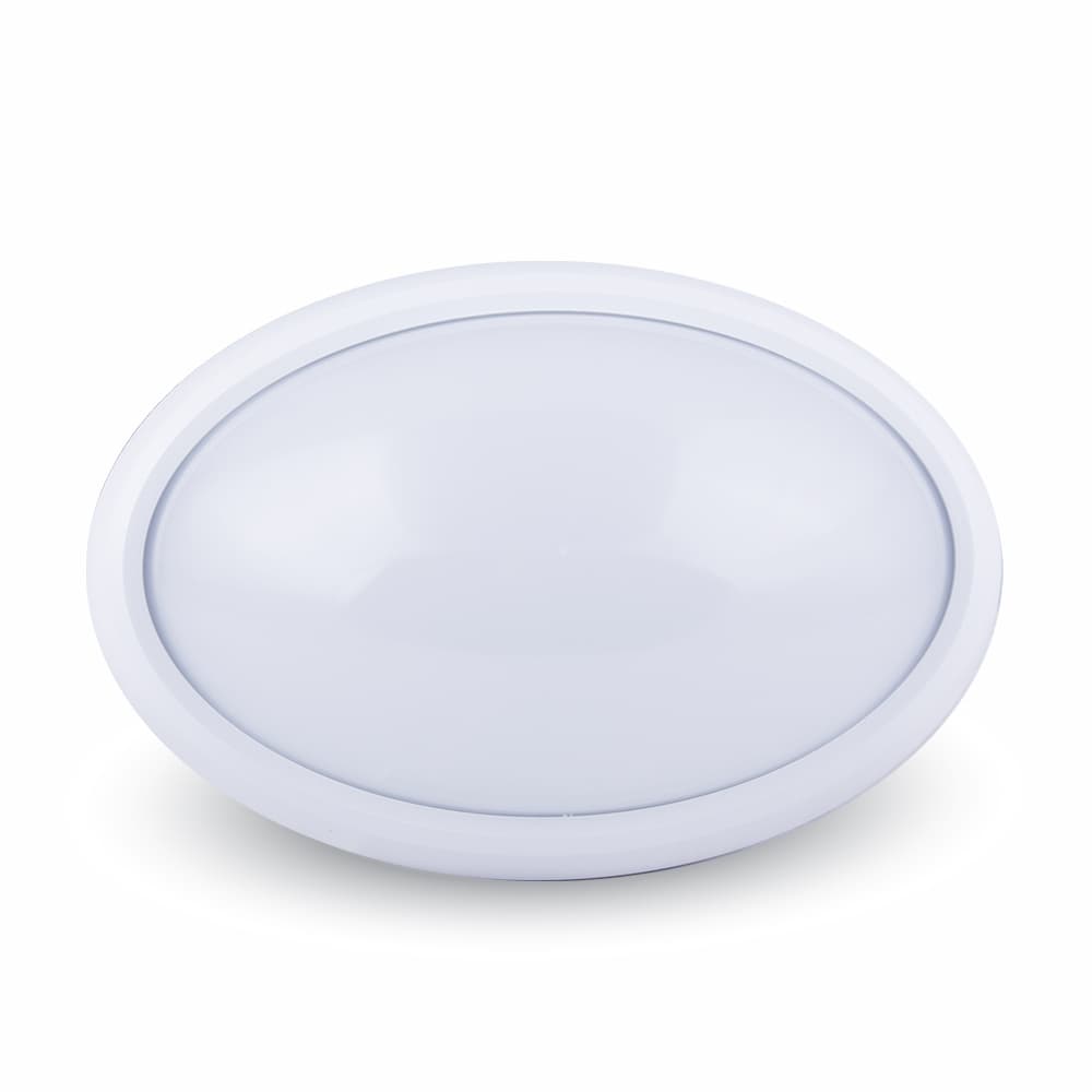 Stropné LED svietidlo oválne 8W, 3000K, 560lm, IP66, biele VT-8014 (V-TAC)