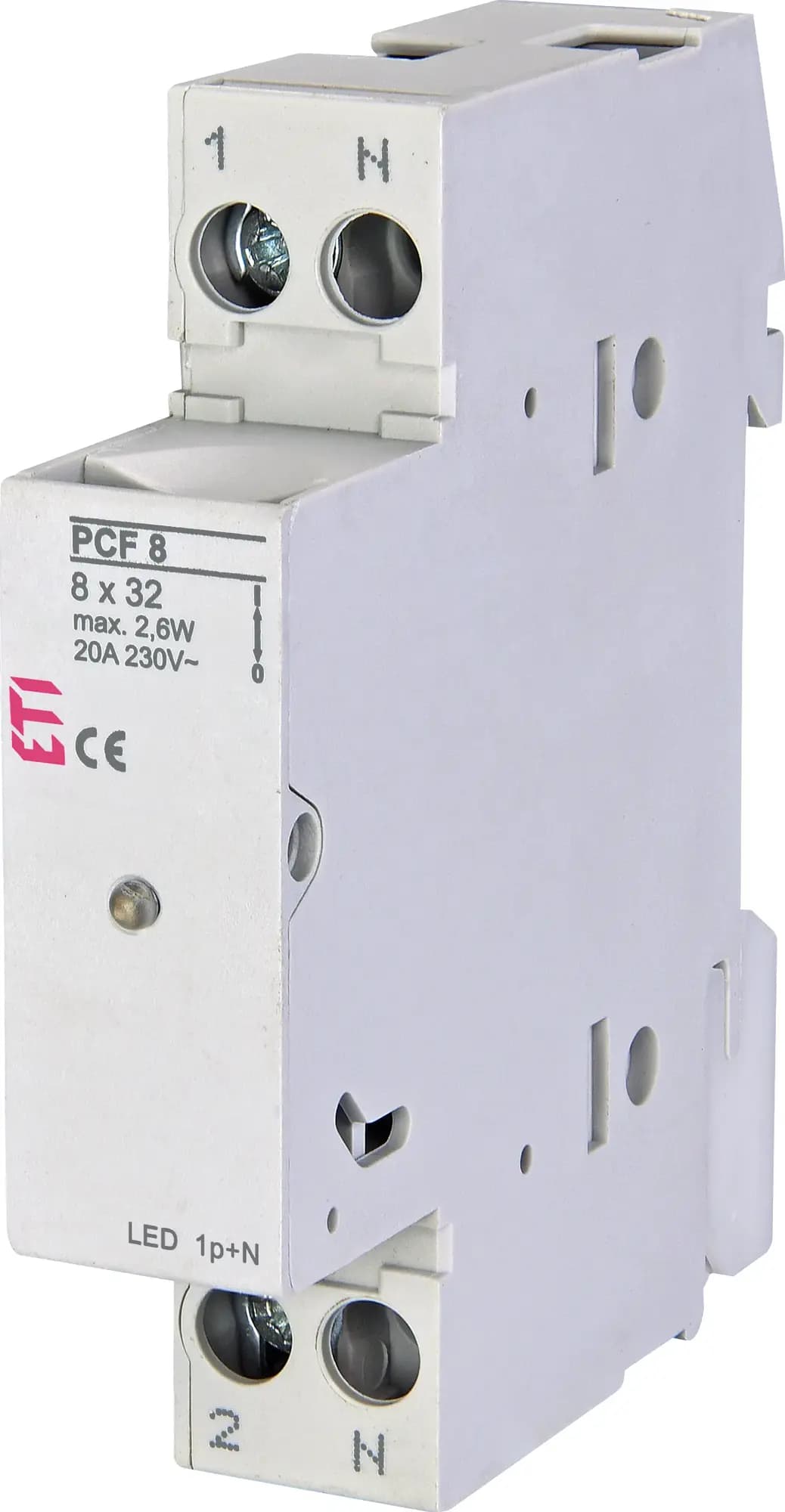 Poistkový odpínač PCF 8 1-pólový+N 20A 400V s LED indikátorom (ETI)