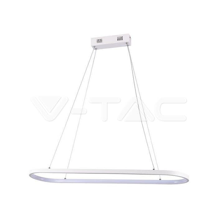 Dizajnové LED závesné svietidlo 24W 3000K 2760lm (80*20*100CM) biela VT-7825 (V-TAC)