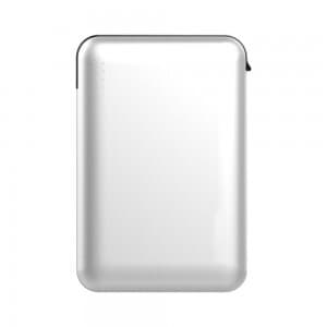Powerbank so zabudovaným káblom Micro USB a displejom 5000mAh biely VT-3510 (V-TAC)