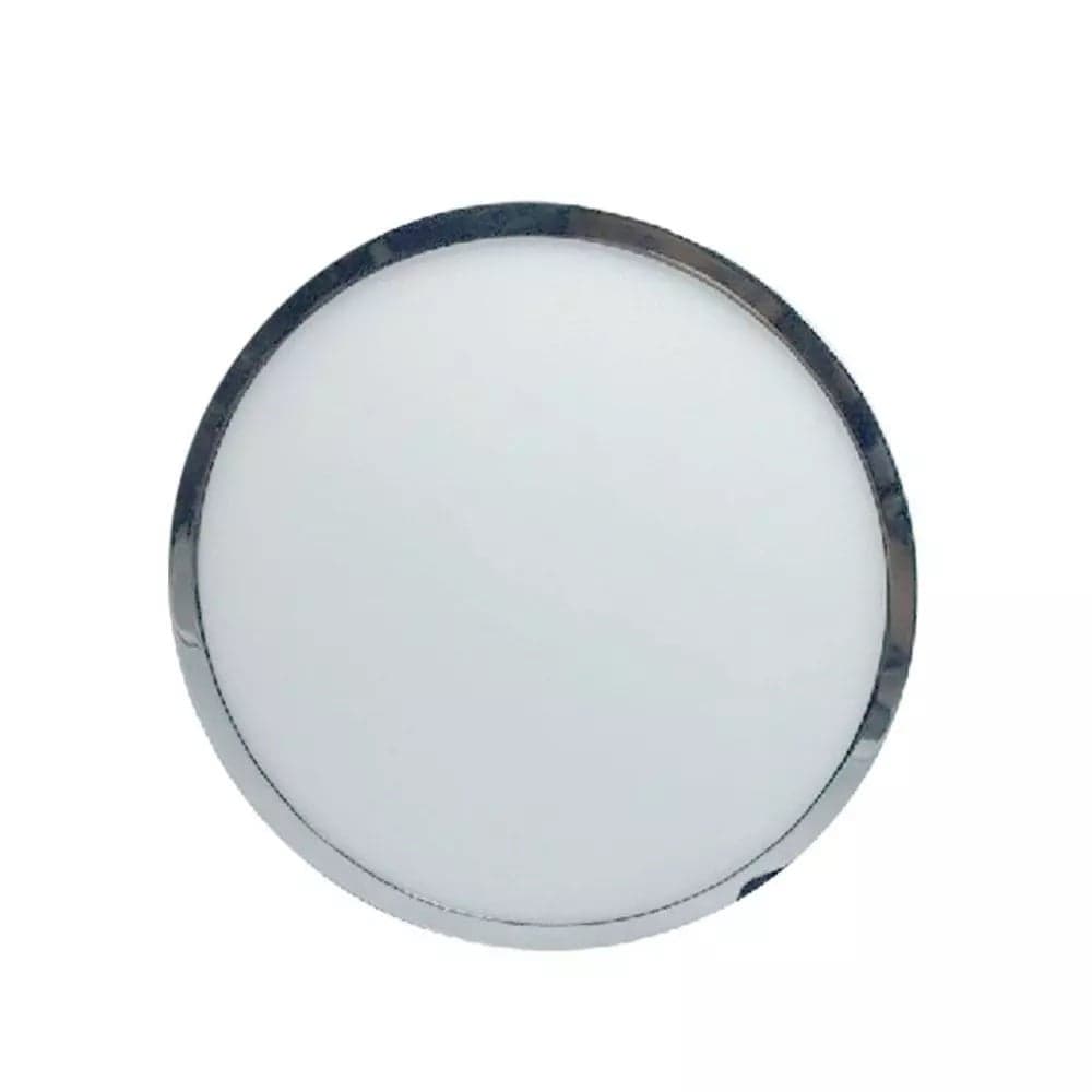 Mini LED panel okrúhly na povrch 6W, 3000K, 420lm, chróm VT-605CH (V-TAC)