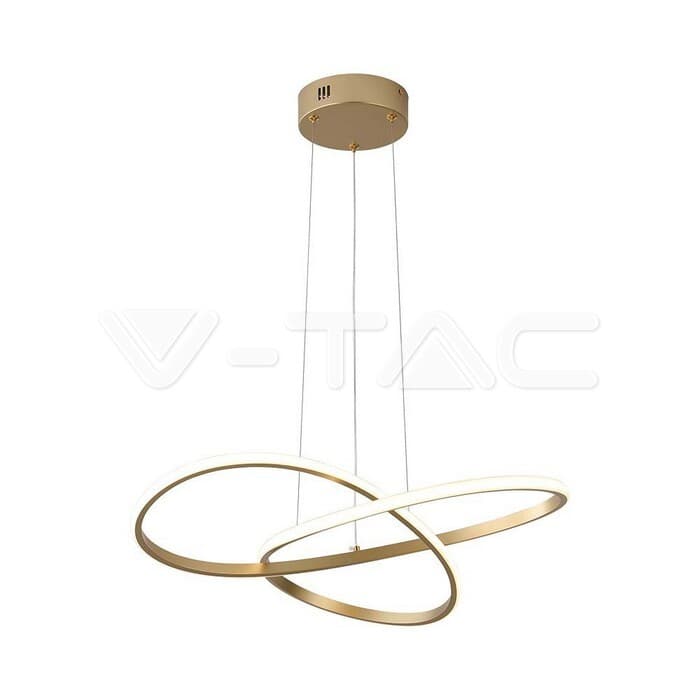 Závesné LED svietidlo 20W 3000K 2540lm o500 zlaté VT-7799 (V-TAC)