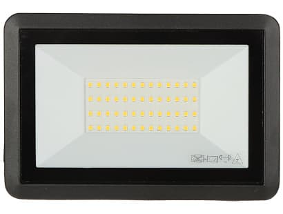 LED reflektor BULLED AD-NL-6138BL4, 50W 4000lm, IP65, 4000K, čierne, hliník-sklo