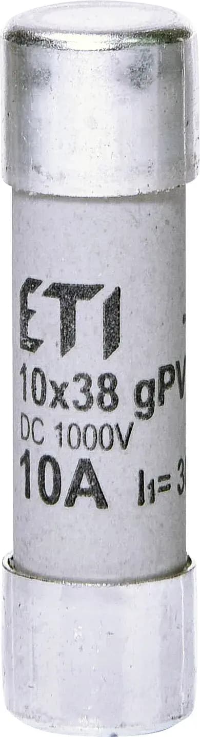 Valcová poistka špeciálna CH10x38 10A gPV 1000V DC 30kA (ETI)