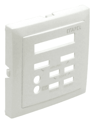 Kryt jednotky ovl. 1kanál. stereo FM tuner budík IR ľadová LOGUS90 Jazz Light (EFAPEL)