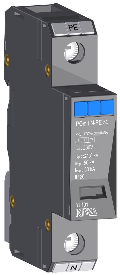 Prepäťová ochrana POm I N-PE 50 260V/50kA (KIWA)
