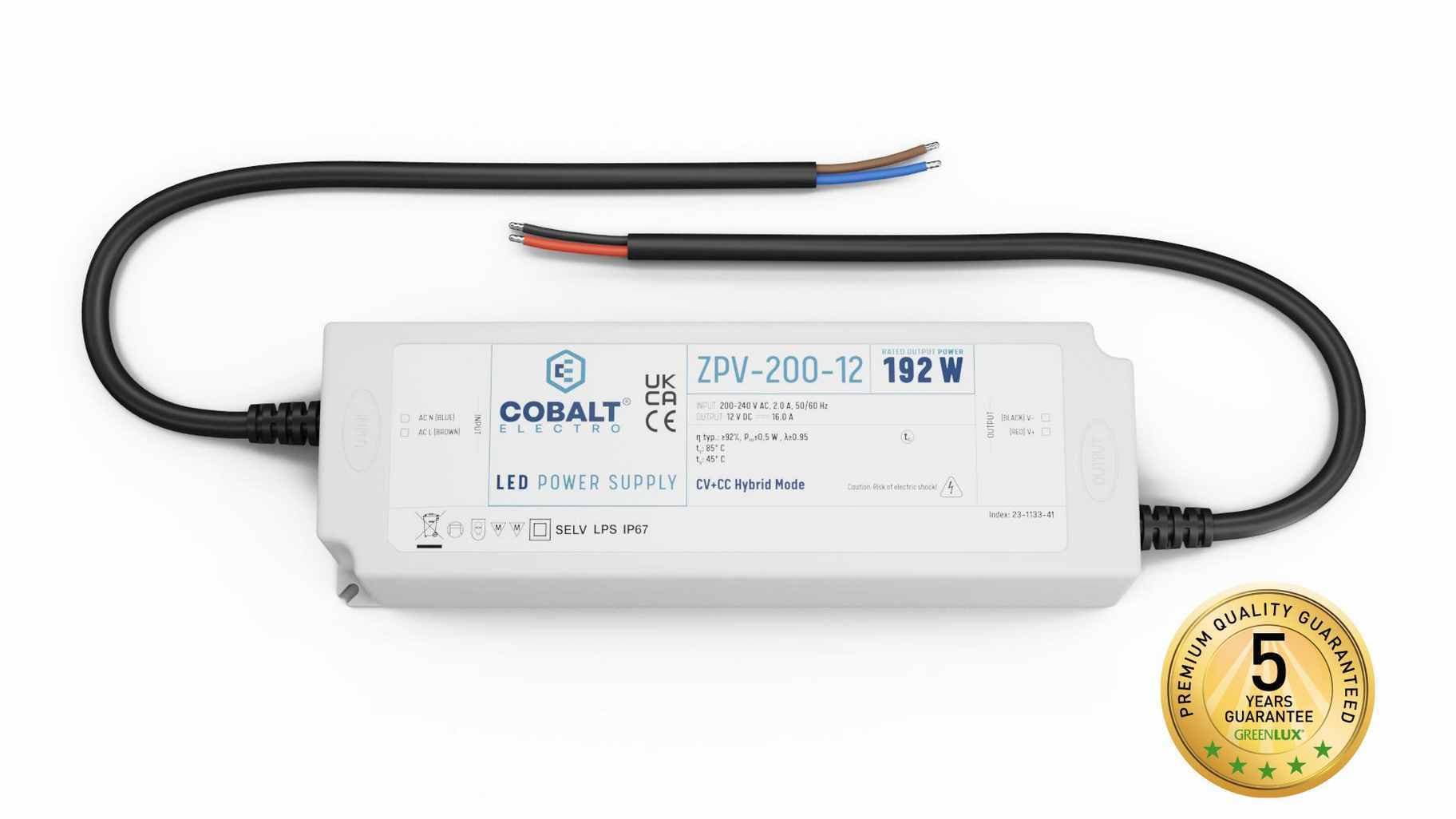DRIVER 200W/P IP67 12V (ZPV-200-12) - LED driver