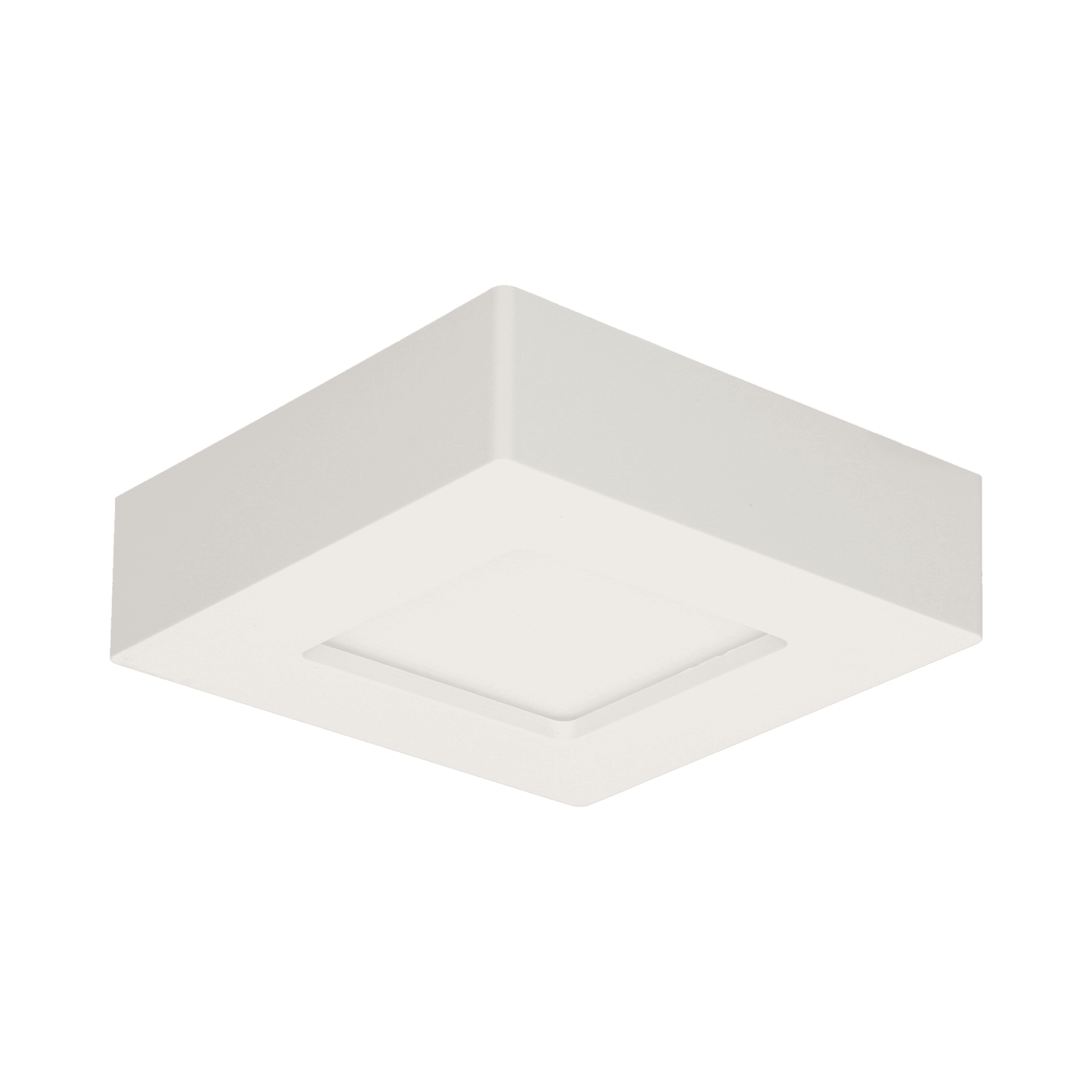 LETI LED 9W stropné svietidlo, prisadené, štvorcové, 530lm, 3000K, biele, vstavaný LED sup
