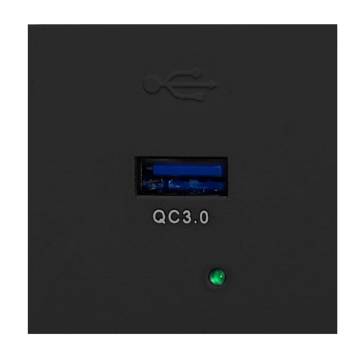 NOEN USBQ modul pre nábytkový panel OR-GM-9010/B/USBQ, USB nabíjačka, čierny (ORNO)