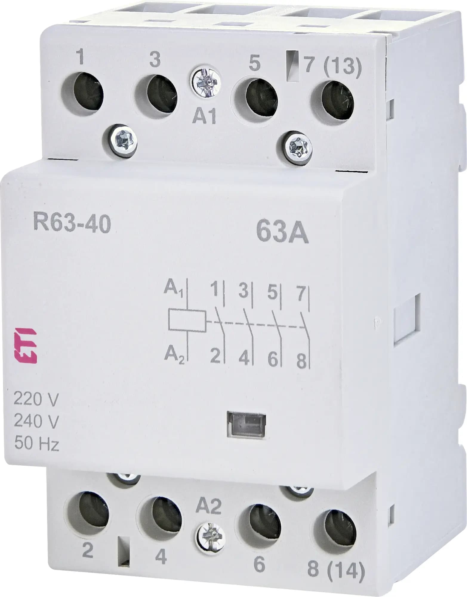 Stýkač modulárny RD 63-31-24V AC/DC 3NO+1NC tichý (ETI)