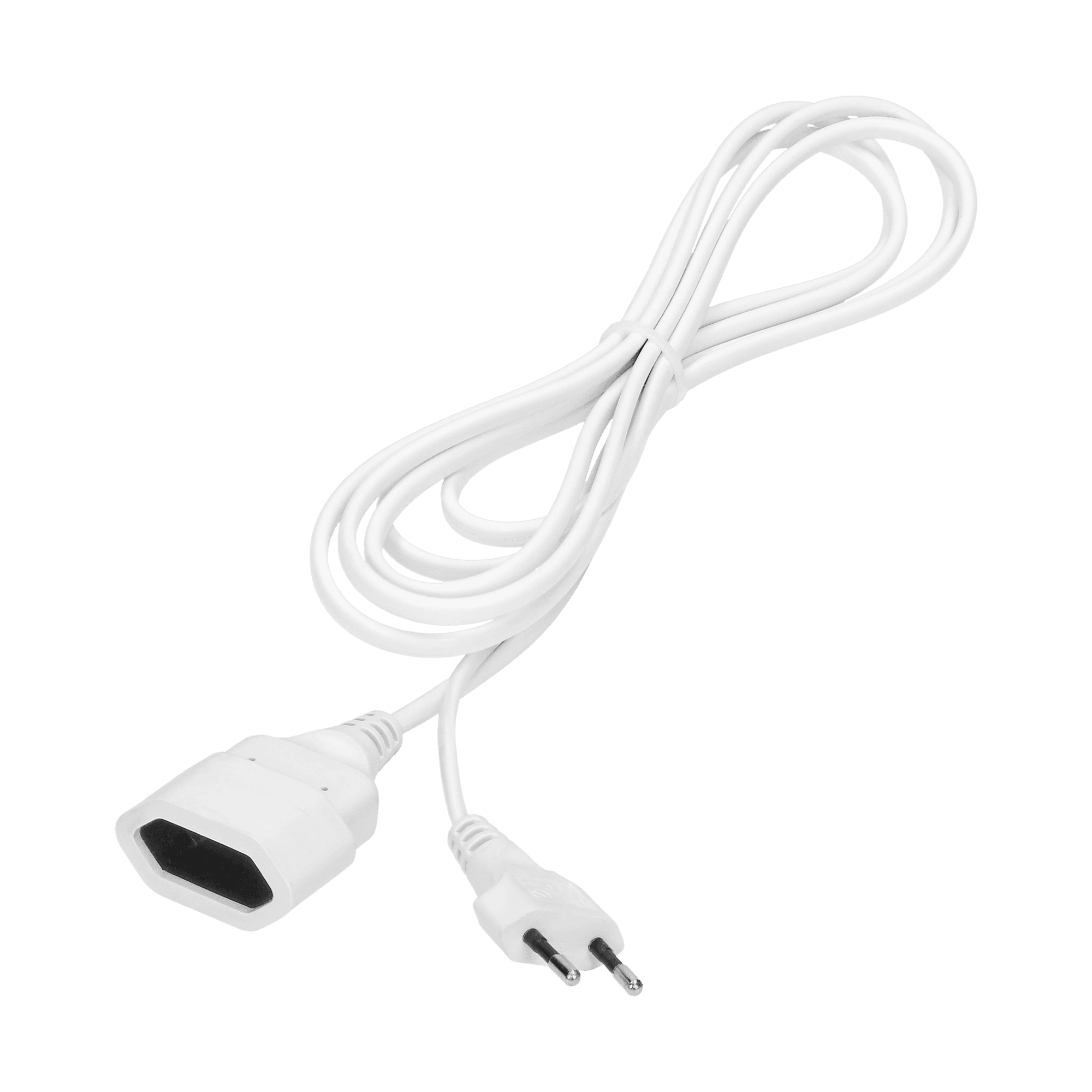 Predlžovací kábel 3m s 1 plochou zásuvkou 1x2P, PVC kábel H03VV-F 2x0,75mm2