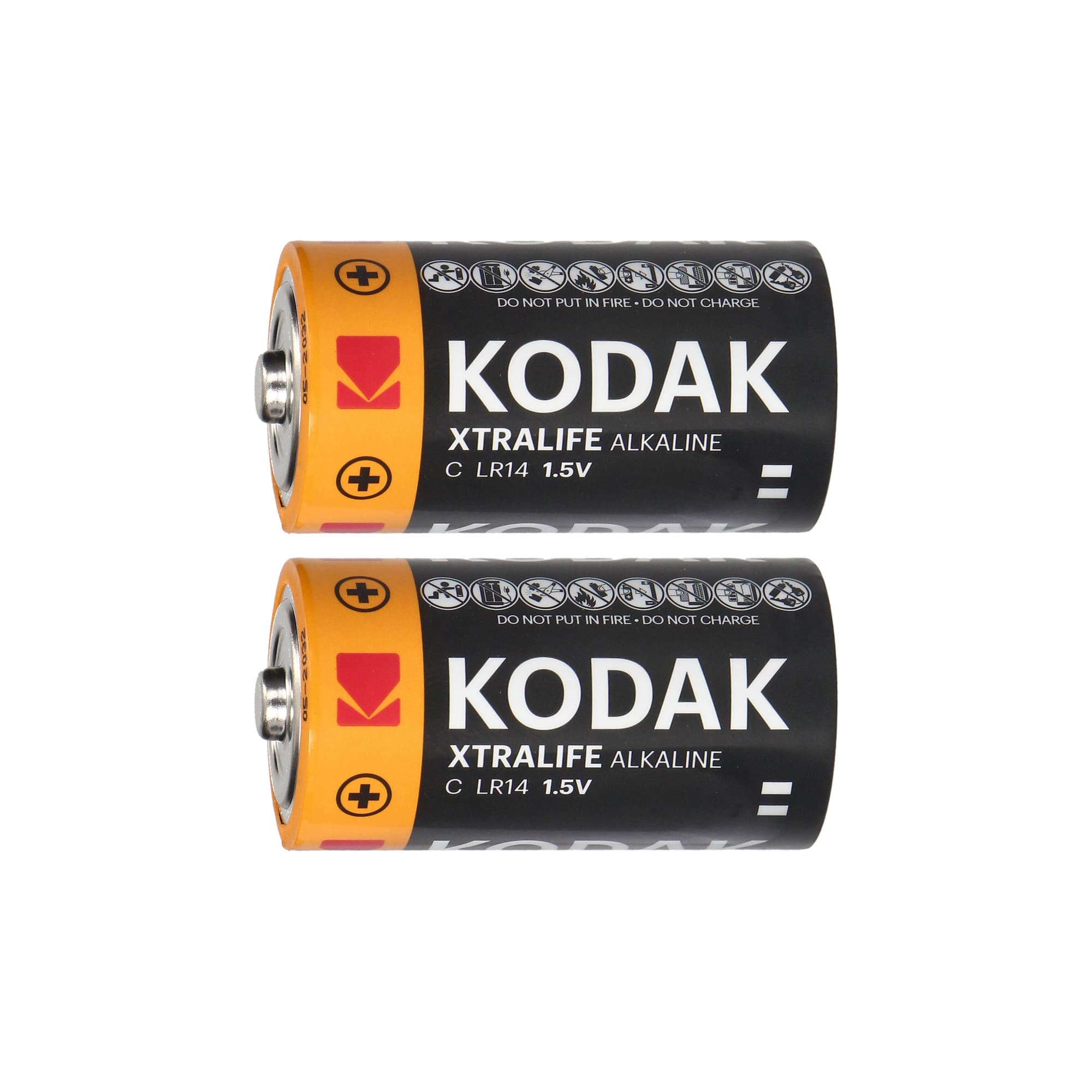 Kodak XTRALIFE Alkaline KC-2 LR14 batteries, 2 pcs.
