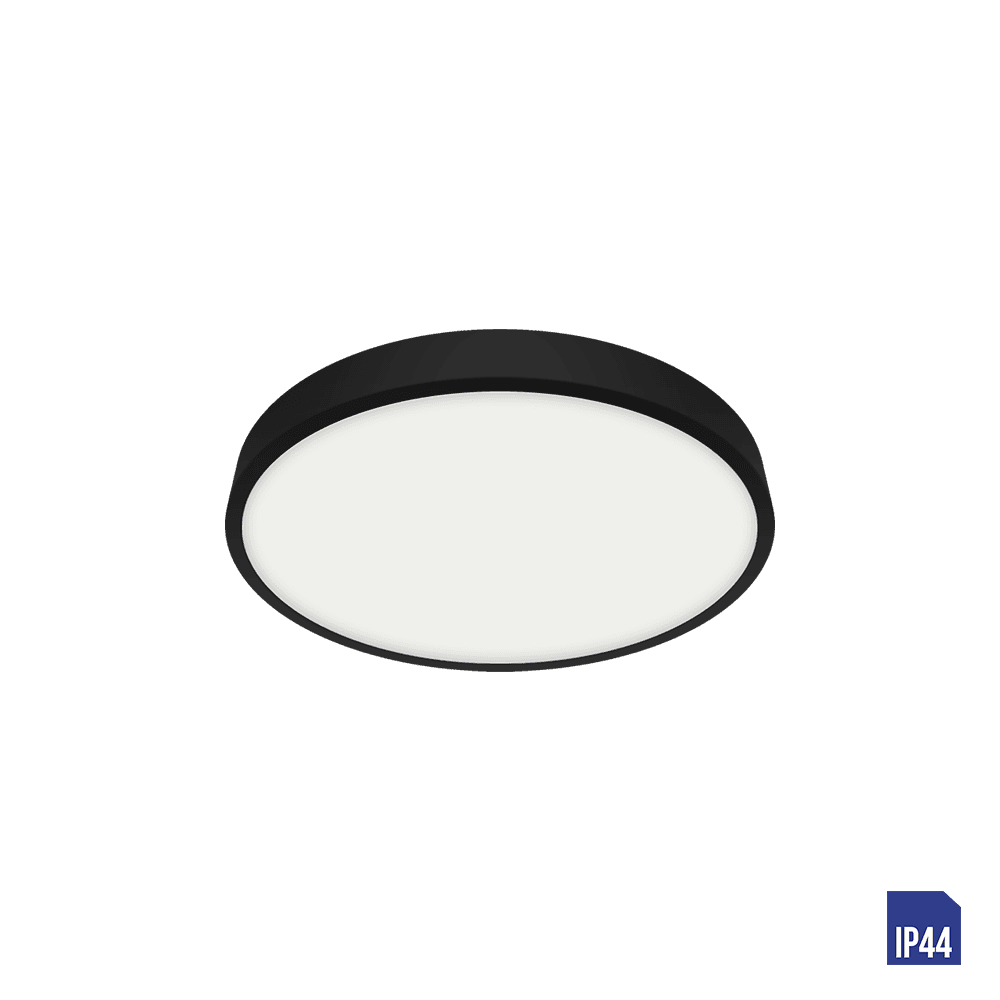Svietidlo prisadené LENYS III RD 6W LED 4000K IP44 čierna (Luxera)