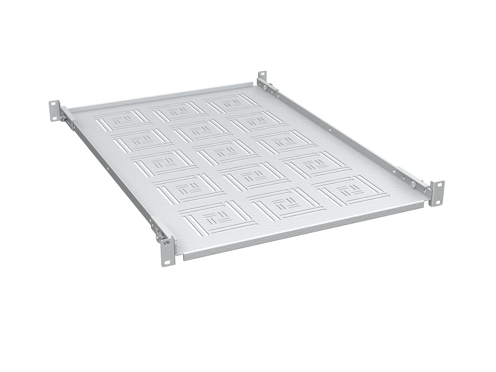 Police 19" 1U 650mm pevná RAL 7035 úchyt na přední i zadní lišty UP-16-G