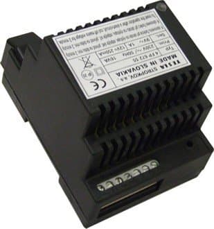 Zdroj sieťový, 9VAC/1A, 12 VDC/250mA, dvojtón (TESLA Stropkov)