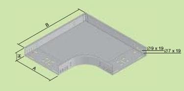Oblúk 90° 90X50X250, s (kat.zn.-NO 90X50X250),bal. 1 ks (KOPOS)