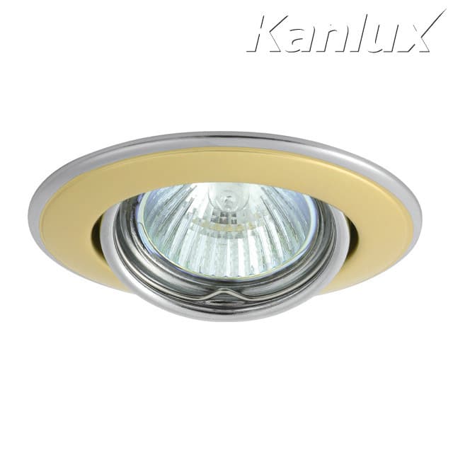 Svietidlo GU5,3 50W, IP20, zlatá perleť/nikel, BOp-Z, O92, HORN CTC-3115-PG/N (Kanlux)