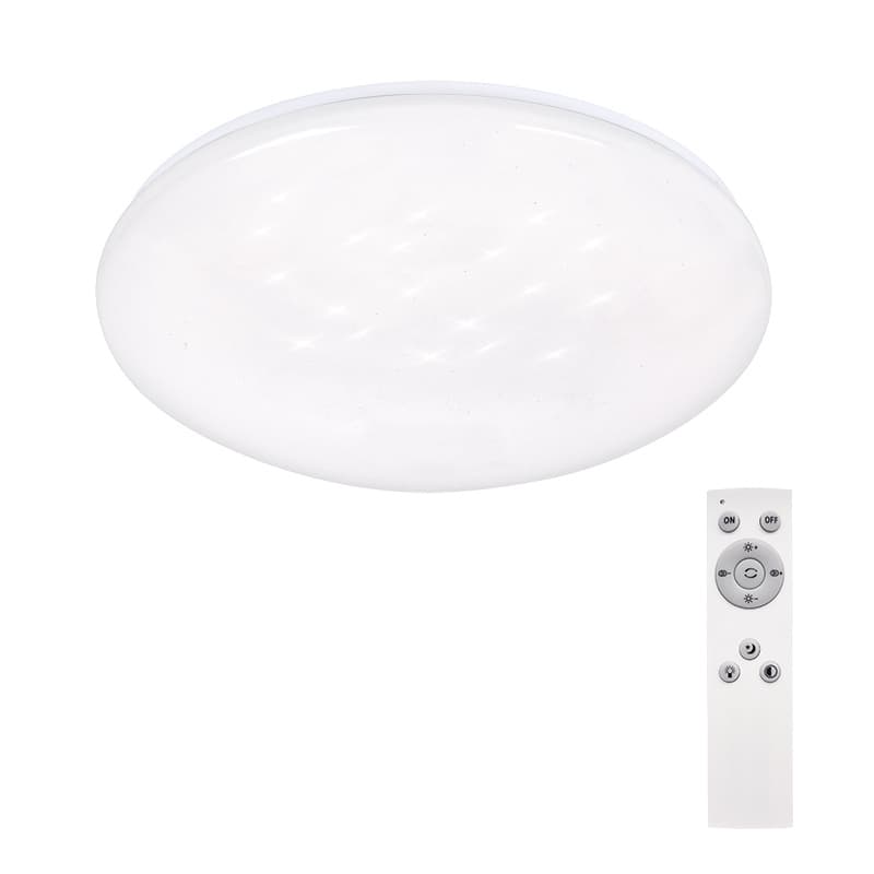 Solight LED stropné svetlo Star, okrúhle, 24W, 1440lm, diaľkové ovládanie, 37cm