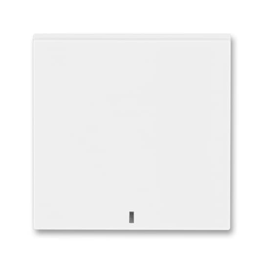 Kryt spínaca/tlacidla 1diel. sign. biela/biela Levit (ABB)