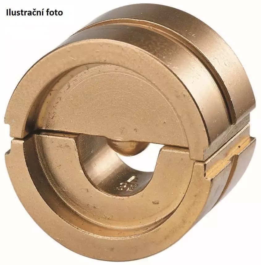 Lisovací čelisti na Cu oka a kolíky DIN 120 mm2 (1 pár)