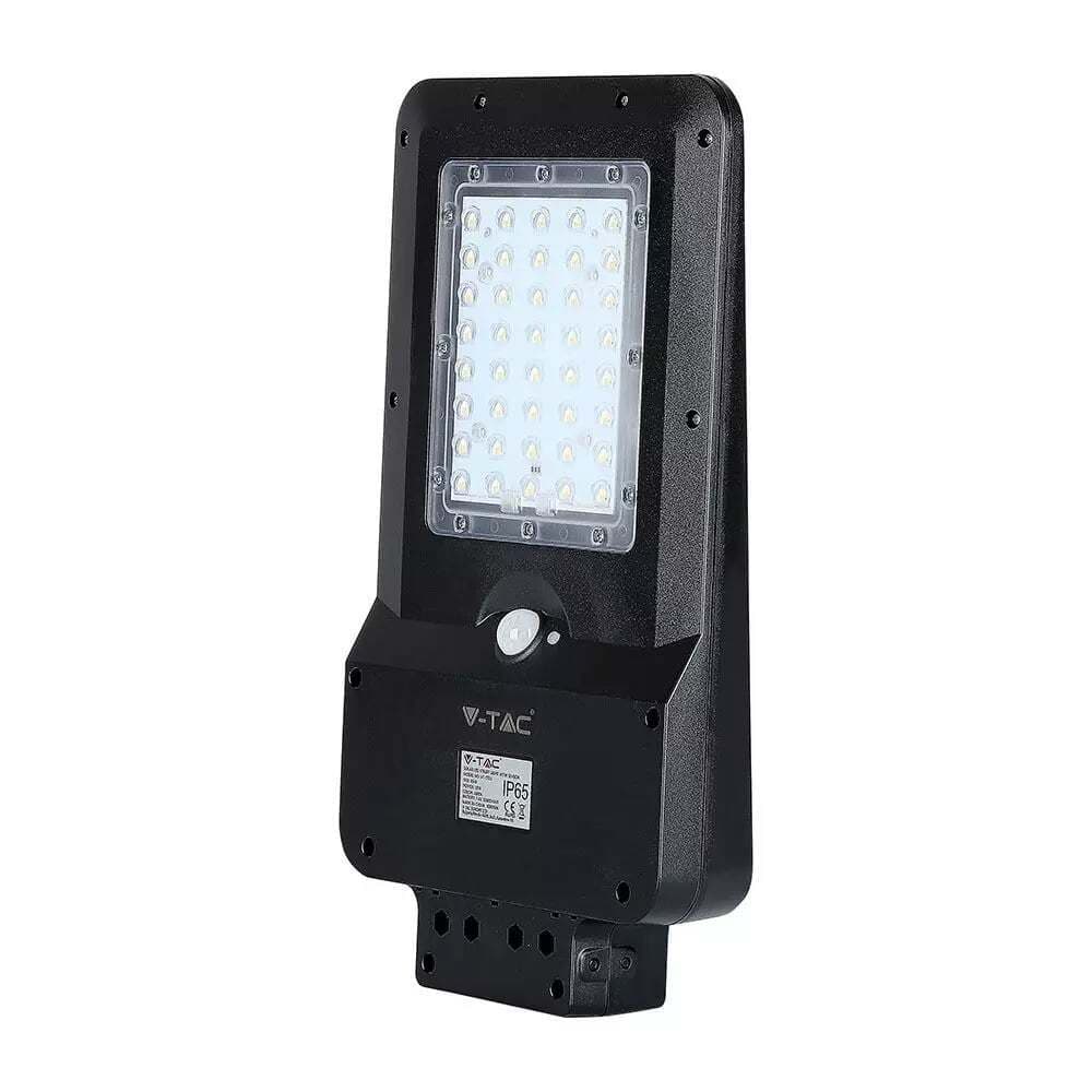 Pouličné LED svietidlo solárne 15W, 6000K, 1600lm, čierne ST-15 (V-TAC)
