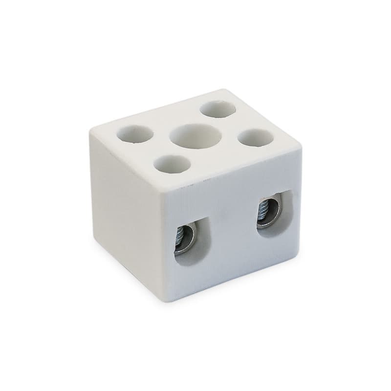 Keramická svorkovnica, Al/Cu, 2x 2x10mm2, 450V, 57A, 350°C