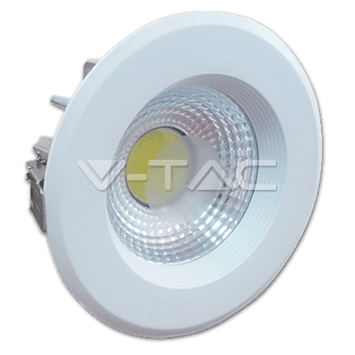Svietidlo LED 10W, 6000K, 730lm, IP20, 120°, Al-biela, BOp-Z, O135, VT-2610 (V-TAC)