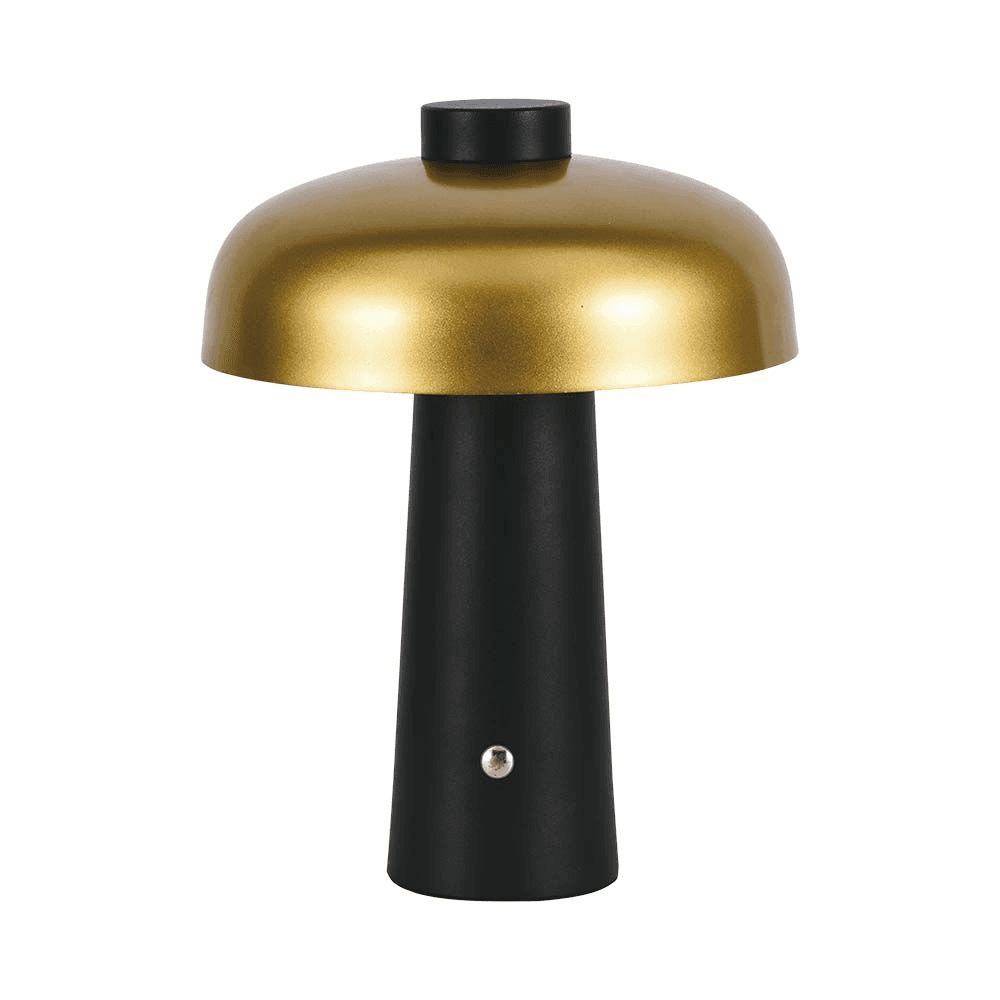 Stolná LED lampa 3W, 3v1, 200lm, kov, zl./čierna s aku 1800mAh, 300x390mm VT-1050 (V-TAC)