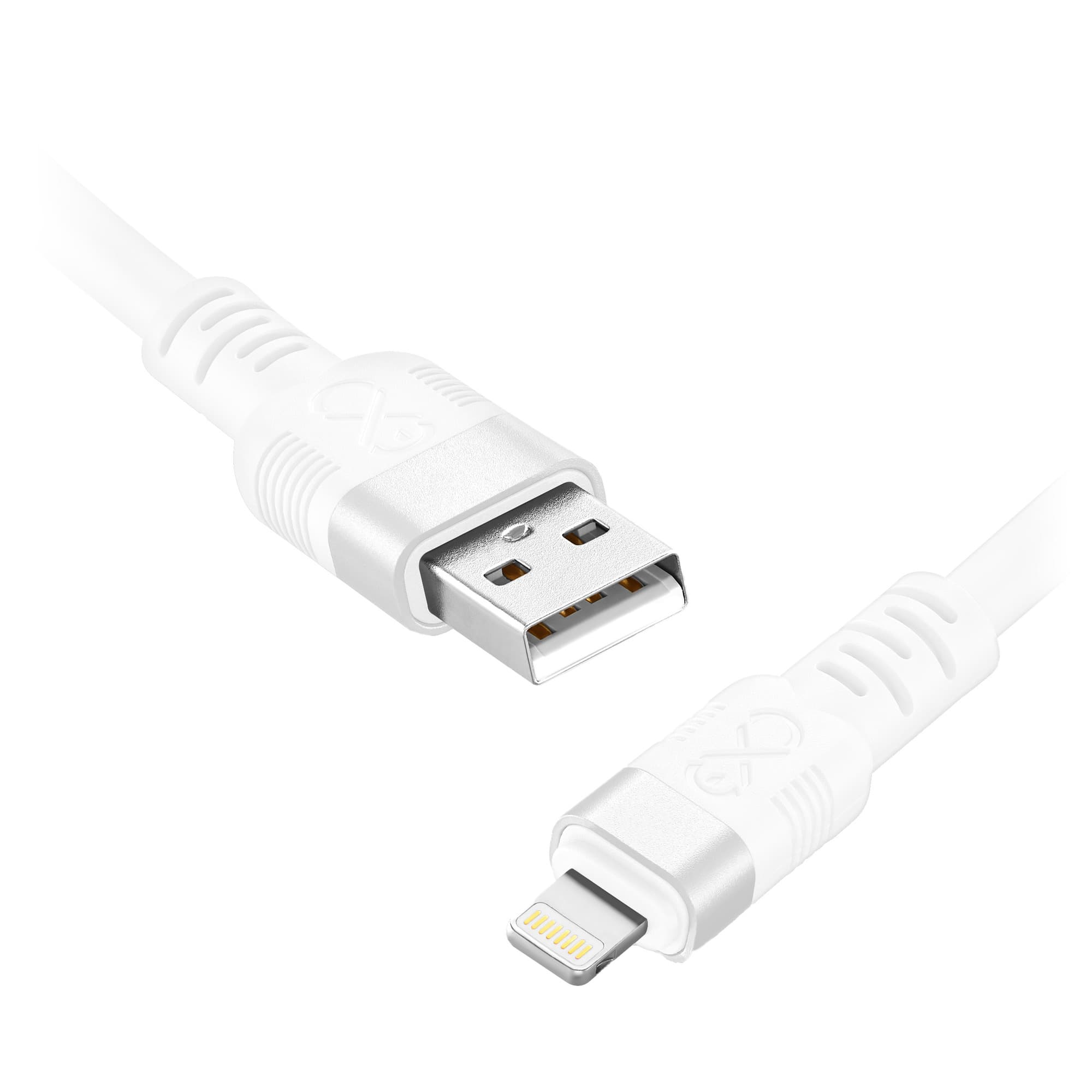 USB-A cable - Lightning eXc WHIPPY Pro, 2M, 12W, quick charge, color mix (dark)
