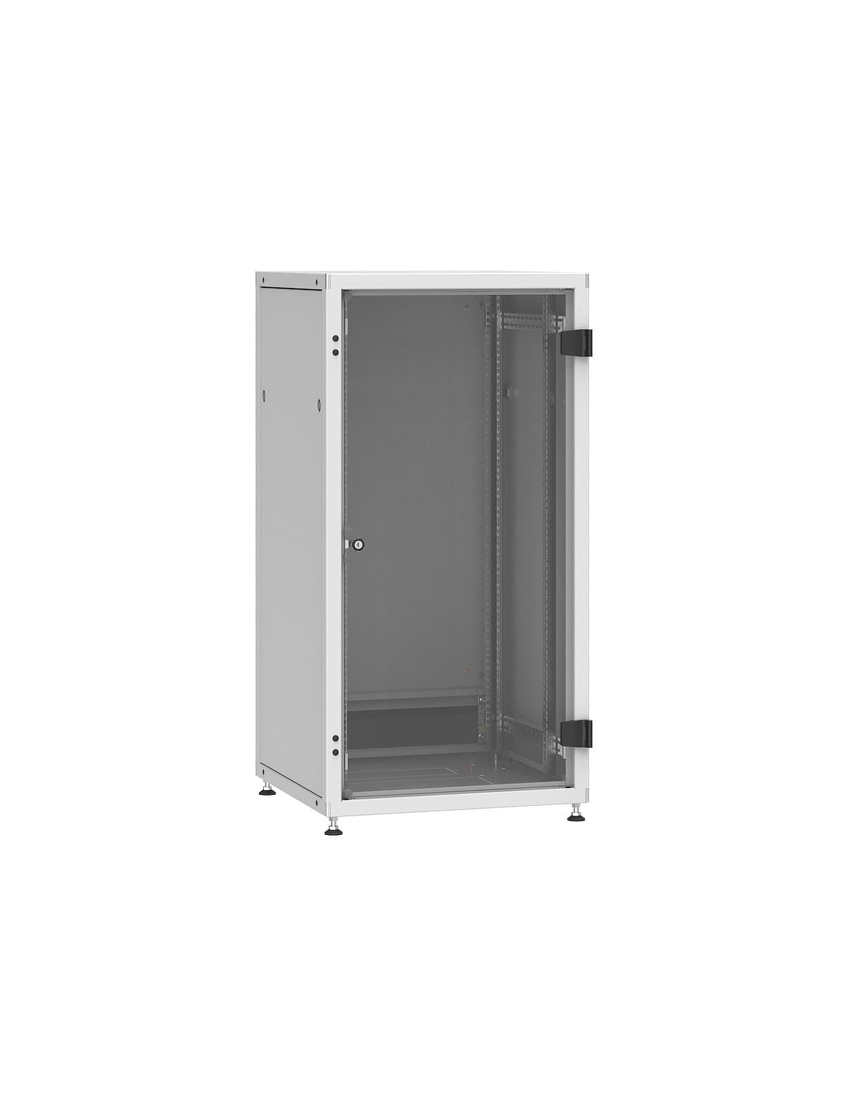 Rozvaděč LC-50 24U, 600x600 RAL 7035, skleněné dveře