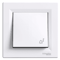 Tlacidlo (1/0) 10A/250V pikt.zv. (PS) IP44 biela Asfora (Schneider)