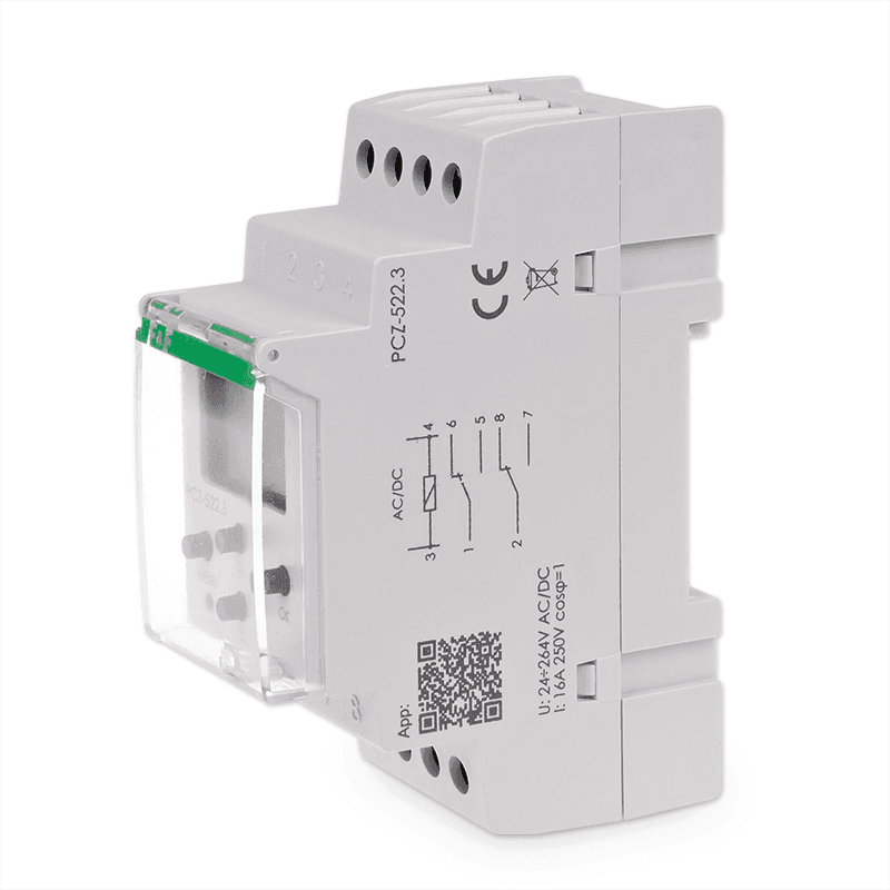 Hodiny dig. PCZ-522 dvojkanálové 2x16A 24-250V AC/DC