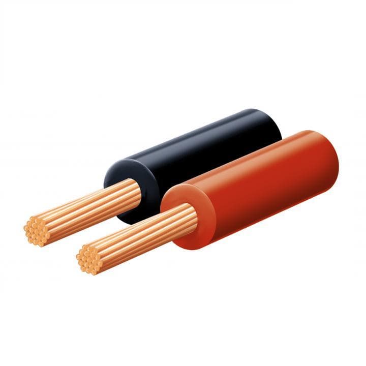 Reprokábel, červeno-čierny, 2x0,15 mm, 100 m/kotúč