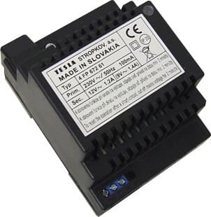 Zdroj 9VAC/1,4A, 12VAC/1,2A IP20 DIN 4+n (TESLA Stropkov)