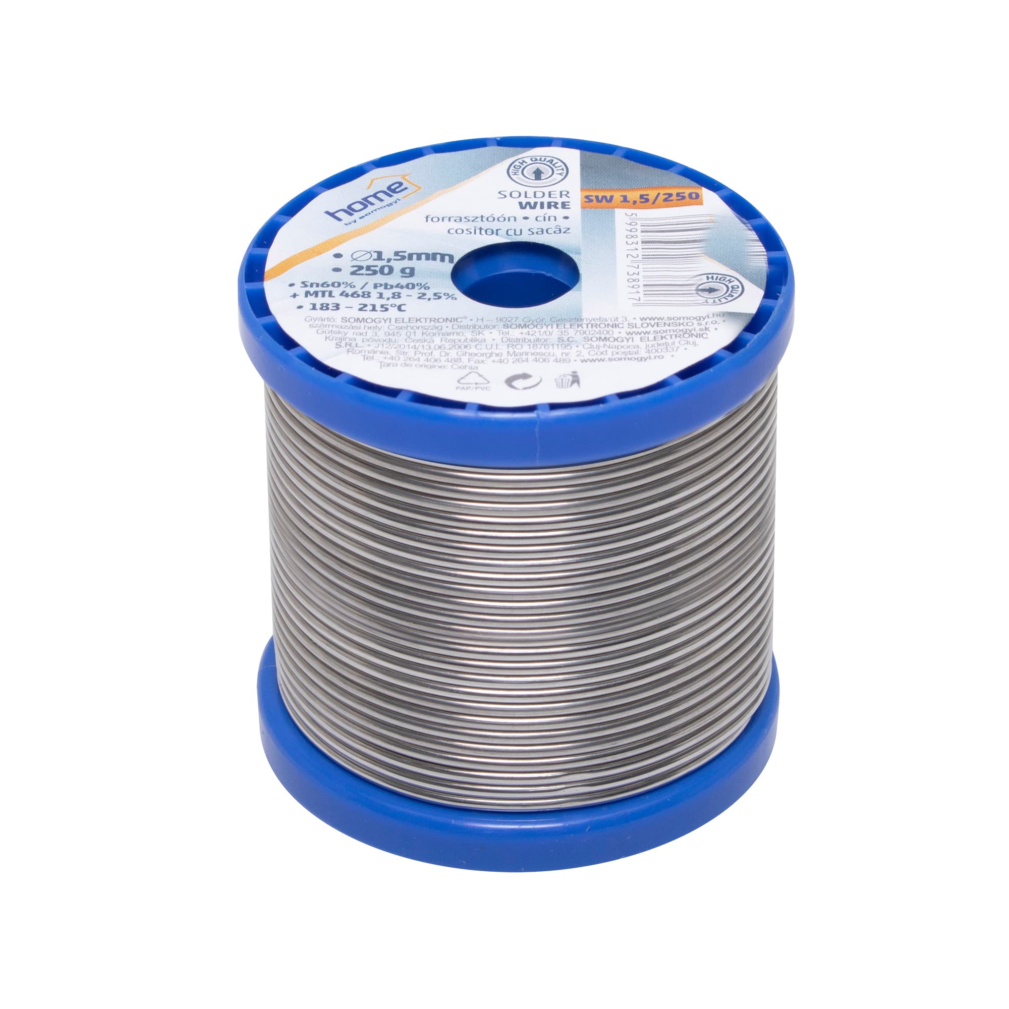 Cín s kalafóniou 1,5mm/250g (SOMOGYI)