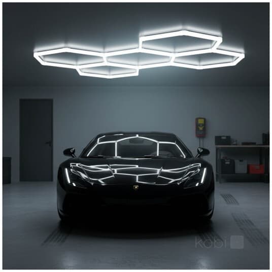 Stropné LED svietidlo HEXLINE, 21600lm, 6500K , 6500K, IP20, 208 × 300 cm