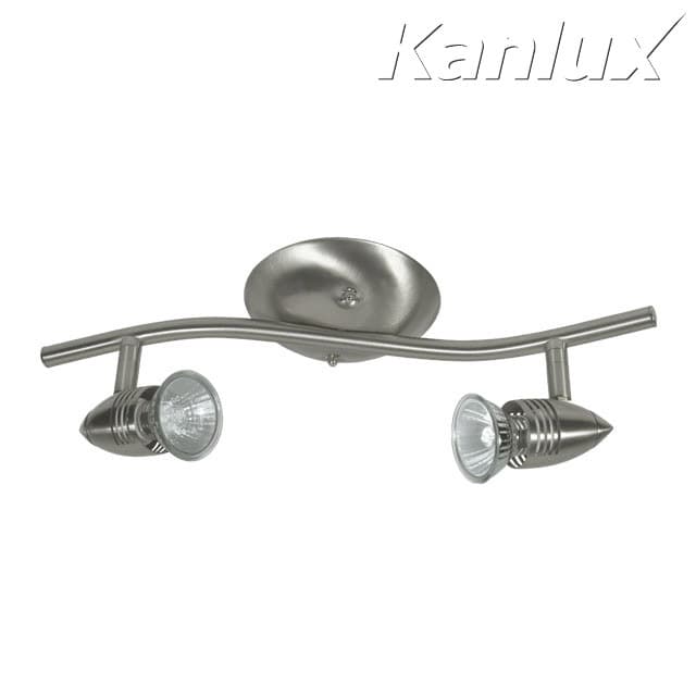 Svietidlo GU10 2x50W, IP20, chróm satén., BO-2, O118x360x66, MOLI EL-2I (Kanlux)