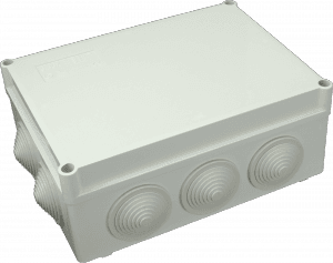 Škatuľa inštalačná S-BOX 406 SK 190x70x140mm (400V) s vývodkami sivá IP55 (SEZ DK)