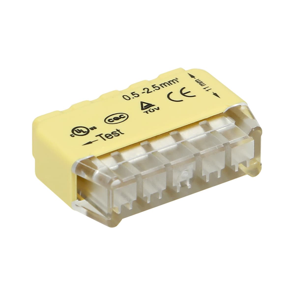 Svorka zastrkávacia 5-násobná 2,5mm2 (10ks balenie) (ORNO)