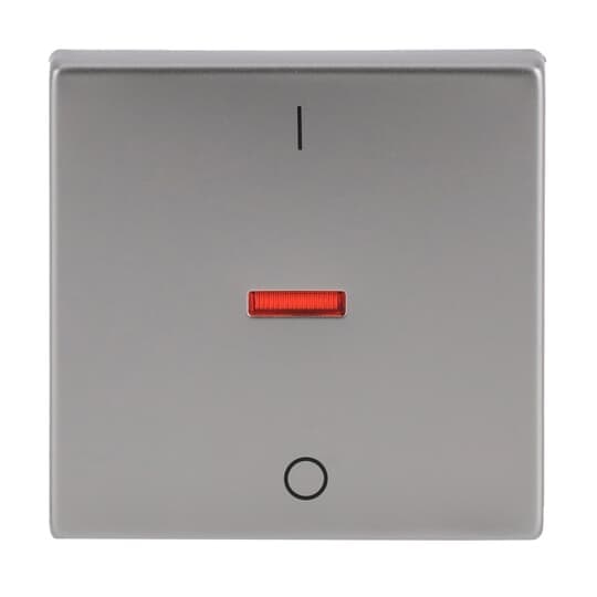 Kryt spínaca/tlacidla 1diel. sign. pikt.0/1 ocel ušlachtilá future linear (ABB)