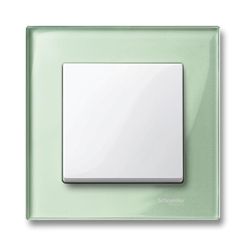 Rámček 1-násobný sklo zelená smaragdová Merten ElegG (Schneider)