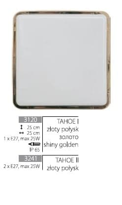 Svietidlo TAHOE l 1xE27 max. 25W IP65 zlaté(Technolux)
