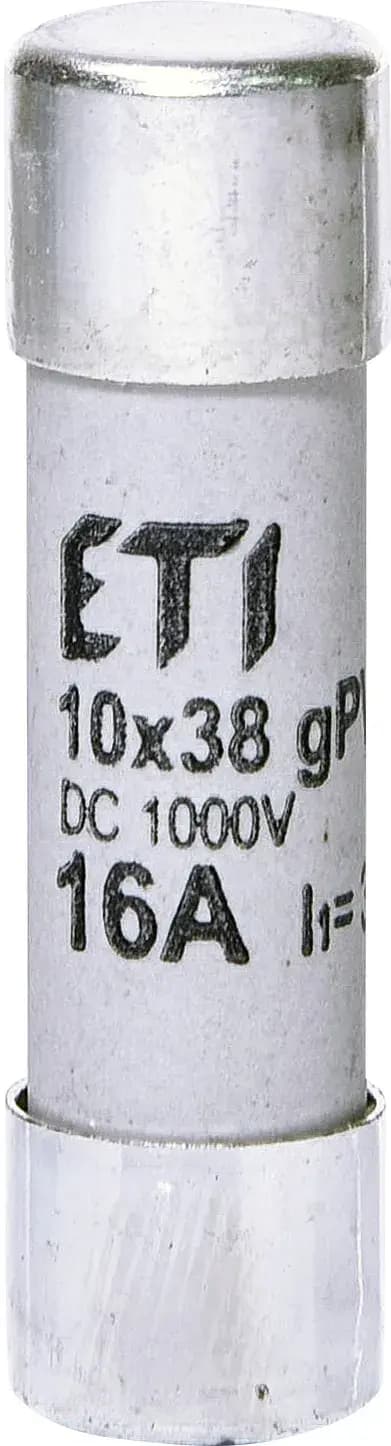 Valcová poistka špeciálna CH10x38 16A gPV 1000V DC 30kA (ETI)