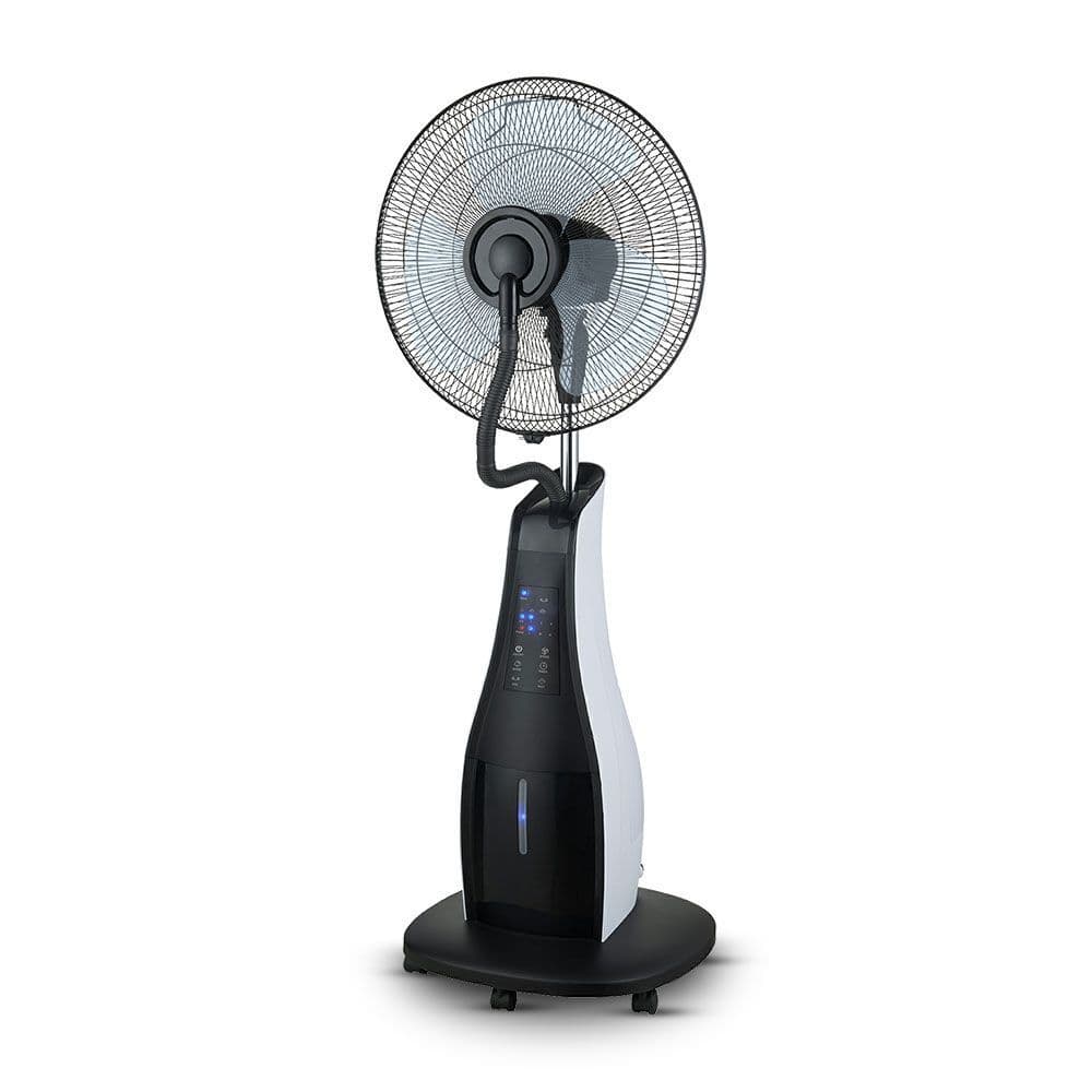 Stojanový venitlátor s parou a ovládačom 40cm, 3-rýchlosti, 80W, čierny VT-8217-3 (V-TAC)