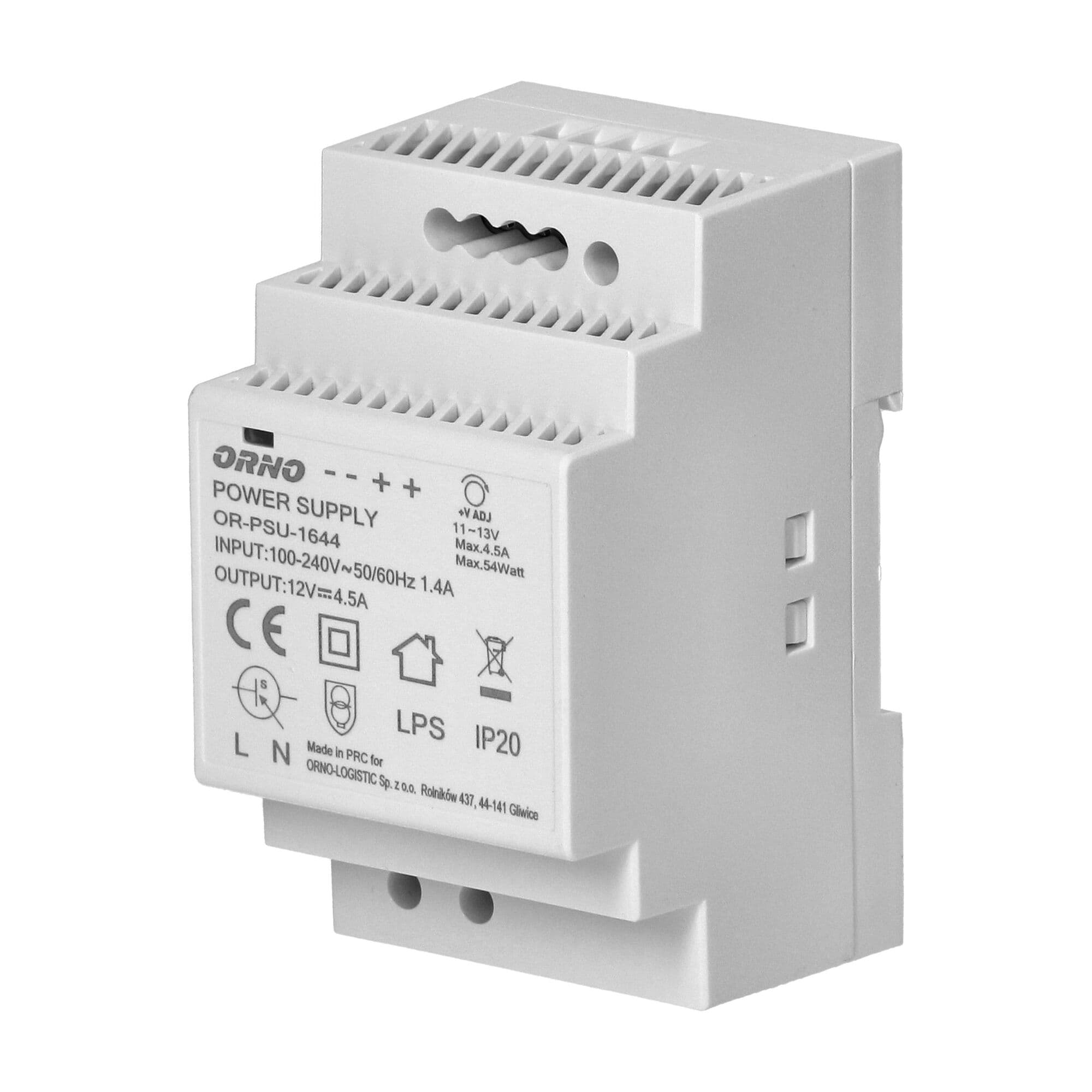 Zdroj na DIN 12V 54W (ORNO)