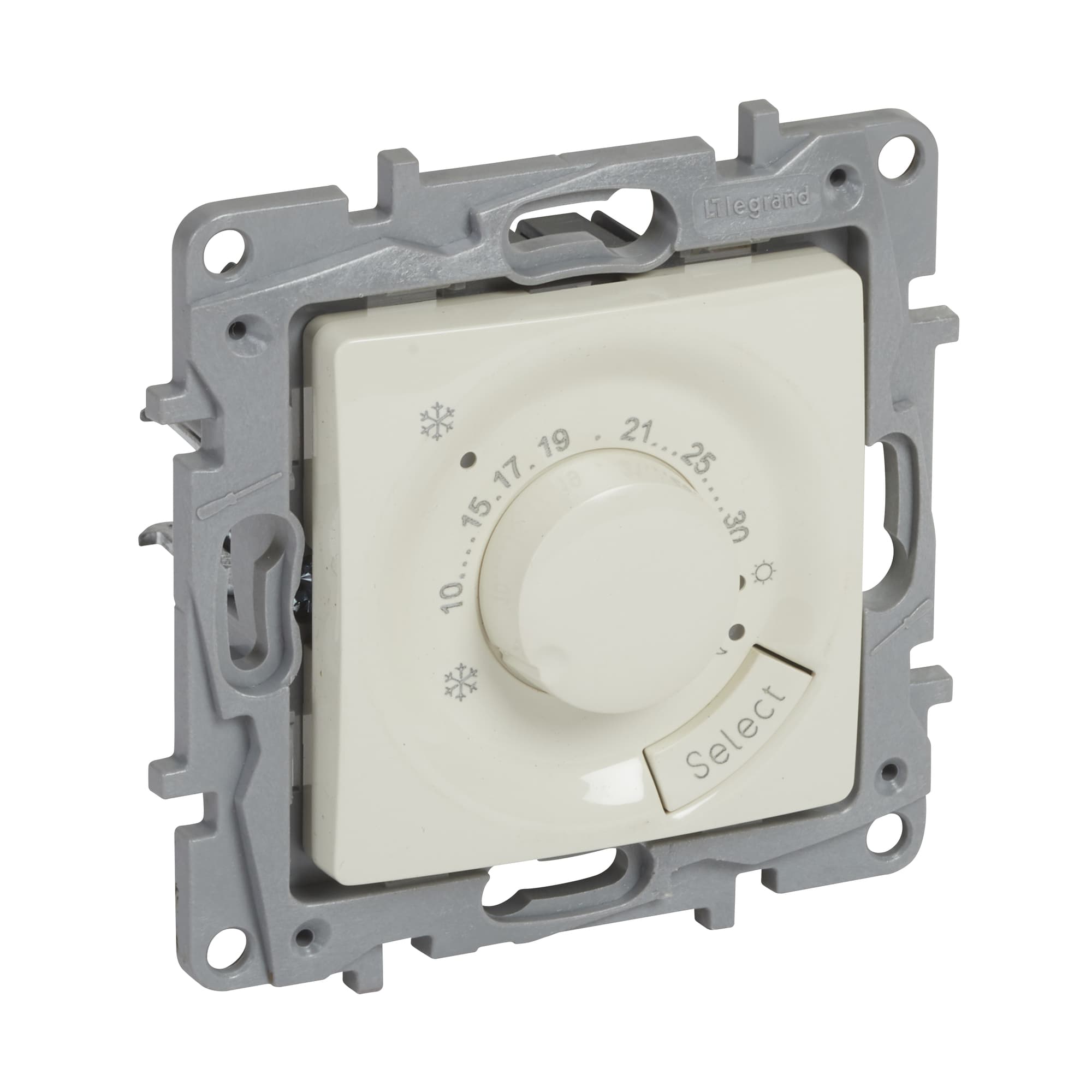 Termostat podlahový 8A/230V otoč. (SS) béžová Niloé (Legrand)