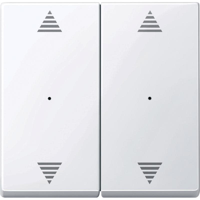 Kryt pre modul tlačidlový 2diel. pikt.šíp. biela Merten KNX SysM (Schneider)